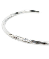 Stamped & Twisted Bangle -Thin-