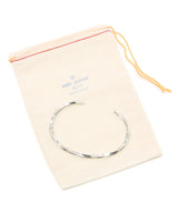 Stamped & Twisted Bangle -Thin-