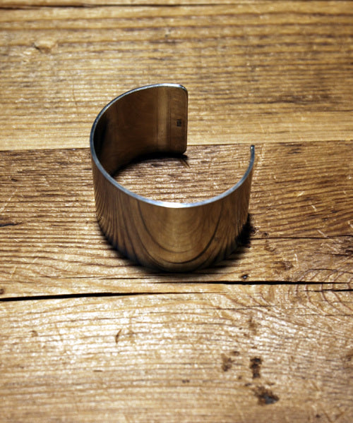 German Silver Plane Bangle-Wide-