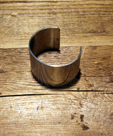 German Silver Plane Bangle-Wide-