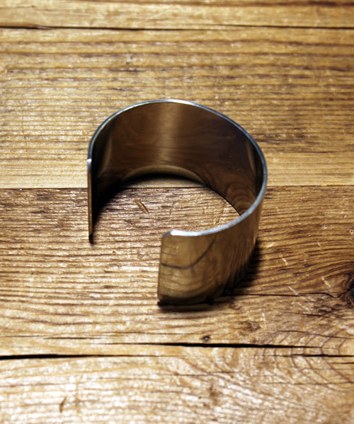 German Silver Plane Bangle-Wide-