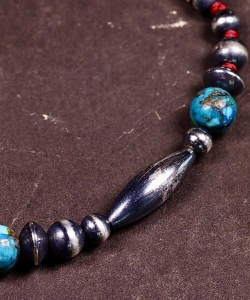 【新品未使用】アメリカ直輸入⭐︎男女OK ナバホパールミックス珠ブレスレット Navajo Pearl Turquoise BR/AMP JAPAN（アンプ ジャパン） - DEFI