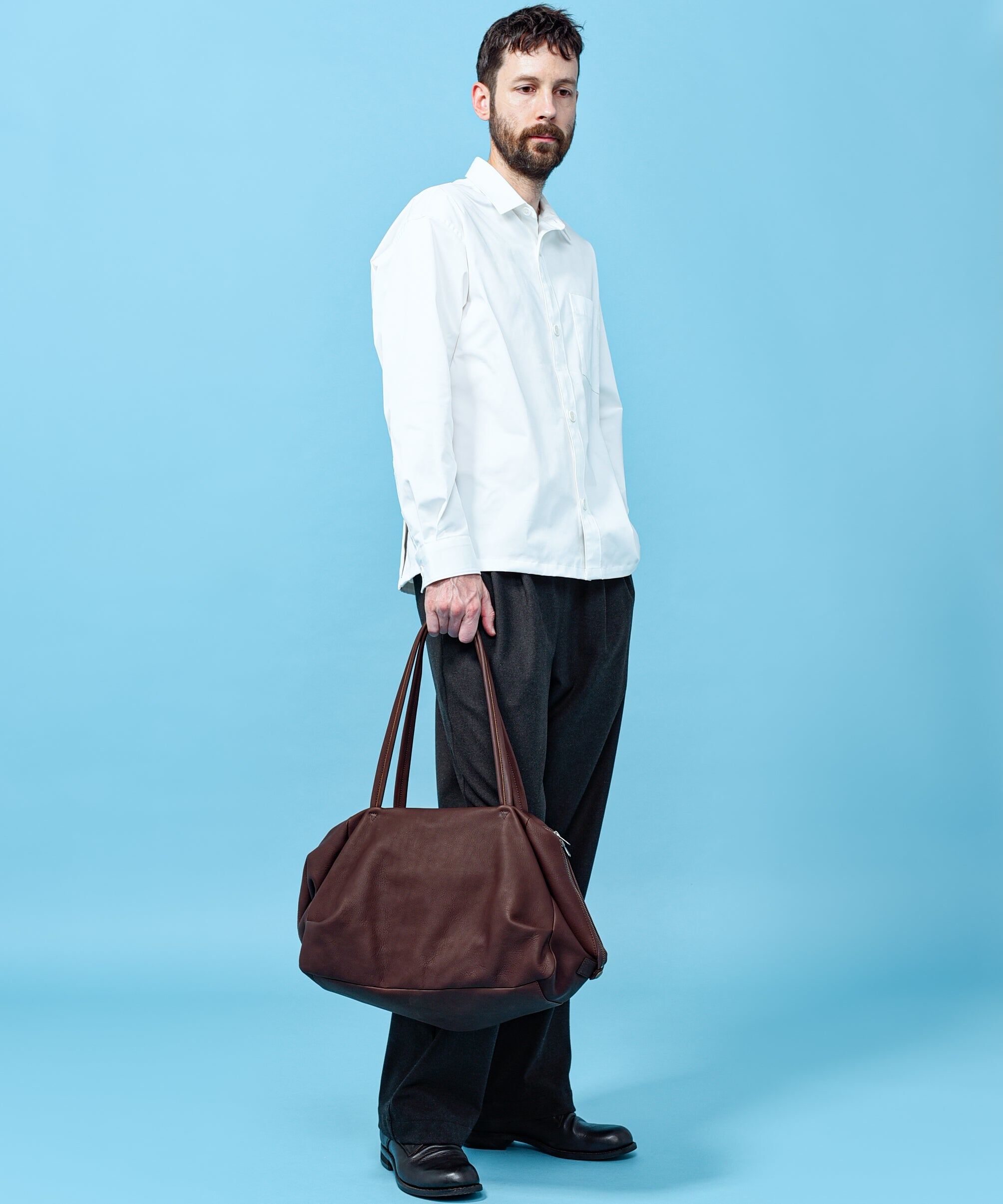 バッグ Mr.Olive Boston bag MR.OLIVE ミスターオリーブ ウォータープルーフレザーボストンバッグ