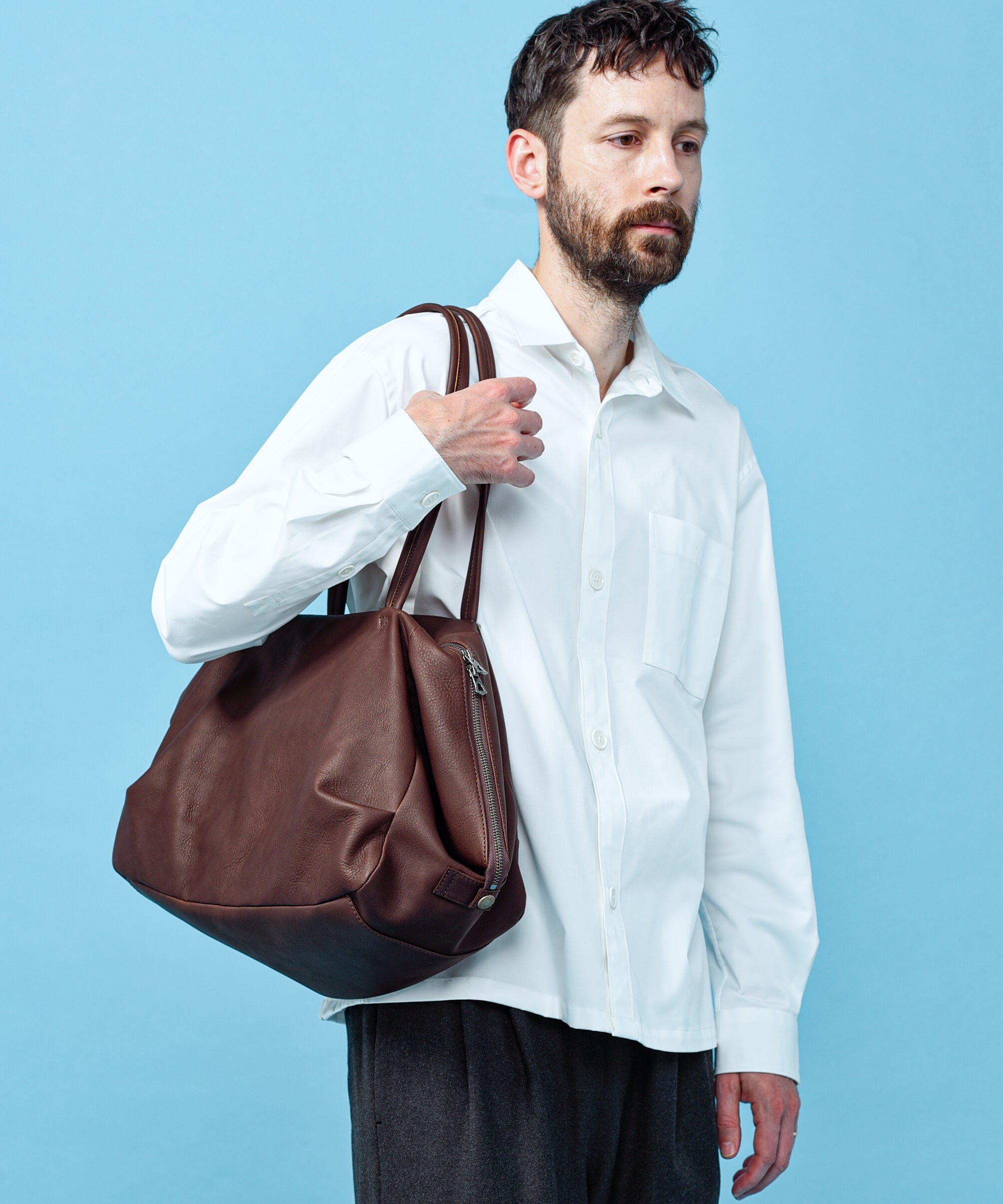 バッグ Mr.Olive Boston bag 予約商品】IMPERMA-LEATHER / DRAPE BOSTON BAG / ME634 – MR.OLIVE