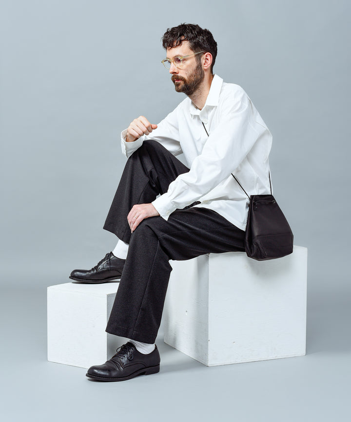 IMPERMA-LEATHER / 2WAY DRAWSTRING POUCH / ME697