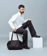 IMPERMA-LEATHER / DRAPE BOSTON BAG / ME634