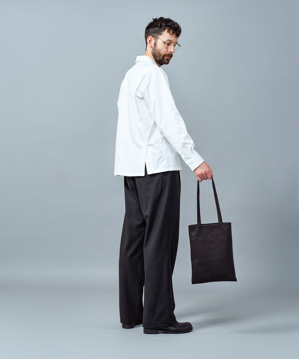 IMPERMA-LEATHER / FLAT TOTE BAG(MEDIUM) / ME636