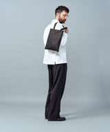 IMPERMA-LEATHER / FLAT TOTE BAG(MEDIUM) / ME636