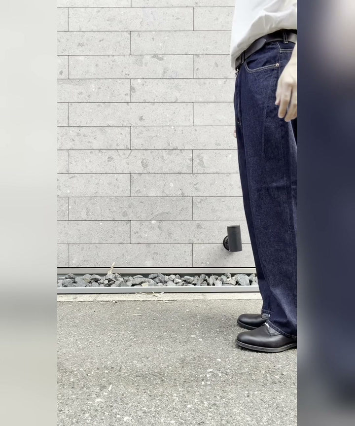 10oz NATURAL SLUB DENIM / WIDE STRAIGHT PANTS 着用動画