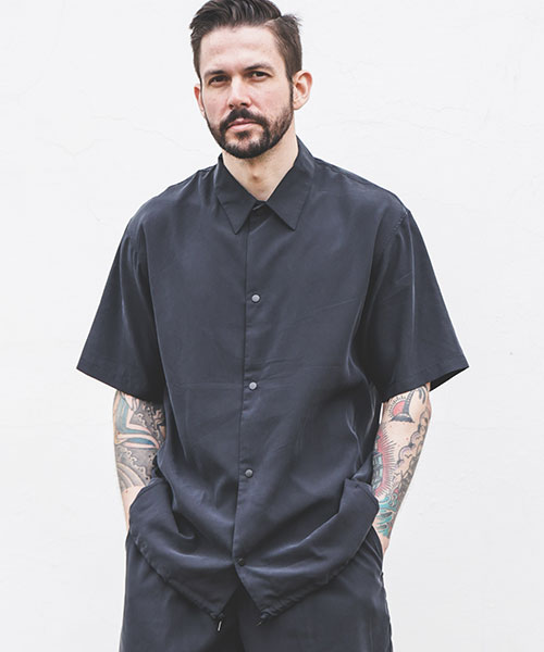 T/R POWDER CLOTH / SHORT SLEEVE COACH SHIRT